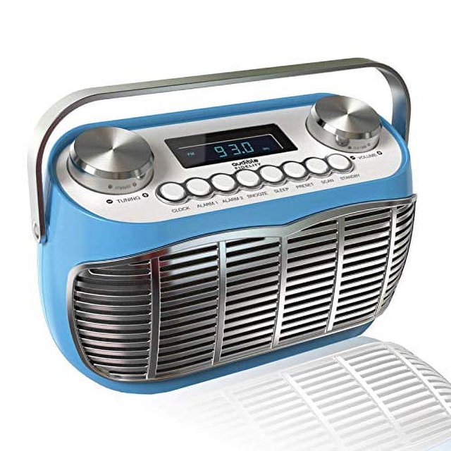 Detroit, FM AM Radio Alarm Clock Bedside Mains Powered Or Battery FM