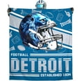 thumbnail image 1 of Detroit Football Fans Flannel Blanket Gifts for Men Women Football Team Lovers Throw Blanket 60''''x50'''', 1 of 6