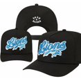 thumbnail image 1 of Detroit Football Knit Winter Hat – Blue & Gray Thermal Fleece Lined Beanie with Pom | Team Logo Embroidered | NFL Fan Gear, 1 of 2