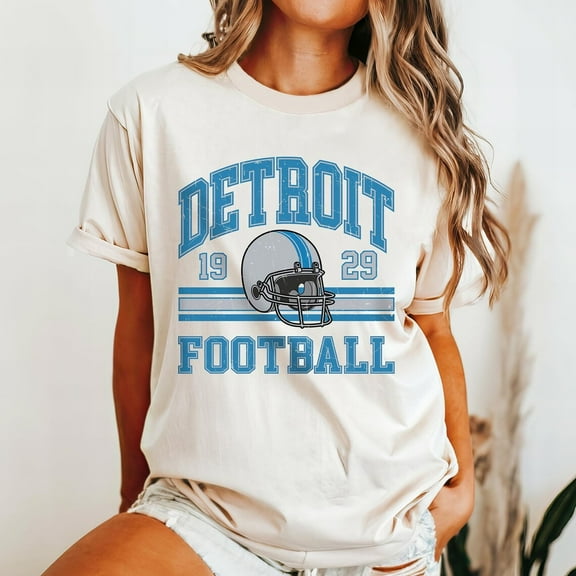 Detroit Football Retro Shirt, Detroit Gift For Fan, Unisex Short Sleeve T-shirt