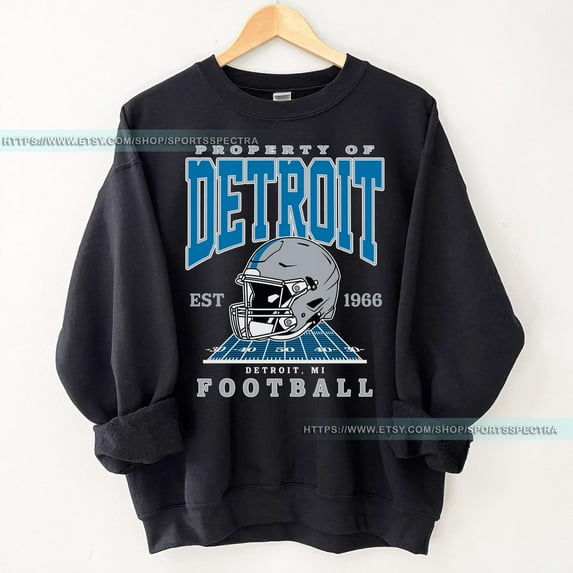 Detroit Football Vintage Sweatshirt, Lion Football Tee