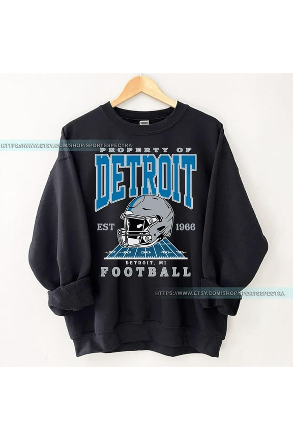 Detroit Football Vintage Sweatshirt, Lion Football Tee