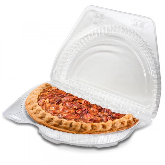 Detroit Forming 9" OPS Plastic 1/2 Pie Food Container Clear | 250/Case