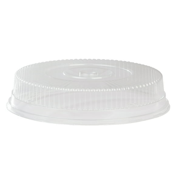 Detroit Forming Caterware OPS Plastic Round Snap-On Dome Lid For 16" Catering Platter, 16.5" Diameter x 3.5" Height | 50/Case