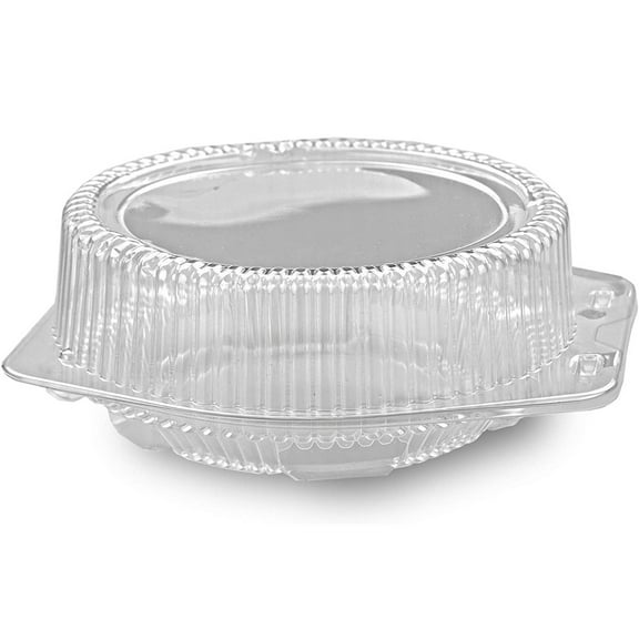 Detroit Forming OPS Plastic Food Container Clear, 9.4" Top Outside x 8.9" Top Inside x 5.75" Bottom Inside | 100/Case