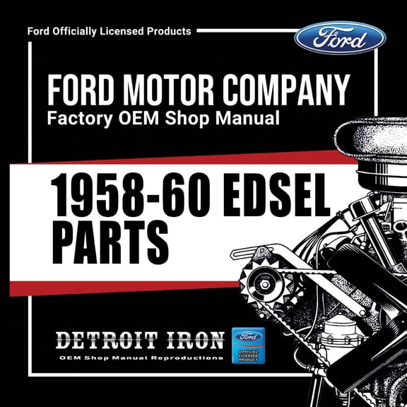 Detroit Iron OEM 1958-1960 Edsel Chassis and Body Master Parts Catalog on CD