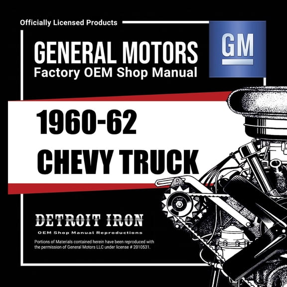 Detroit Iron OEM 1960-1962 Chevrolet Truck Shop Manuals, Sales Brochures & Parts Books on CD