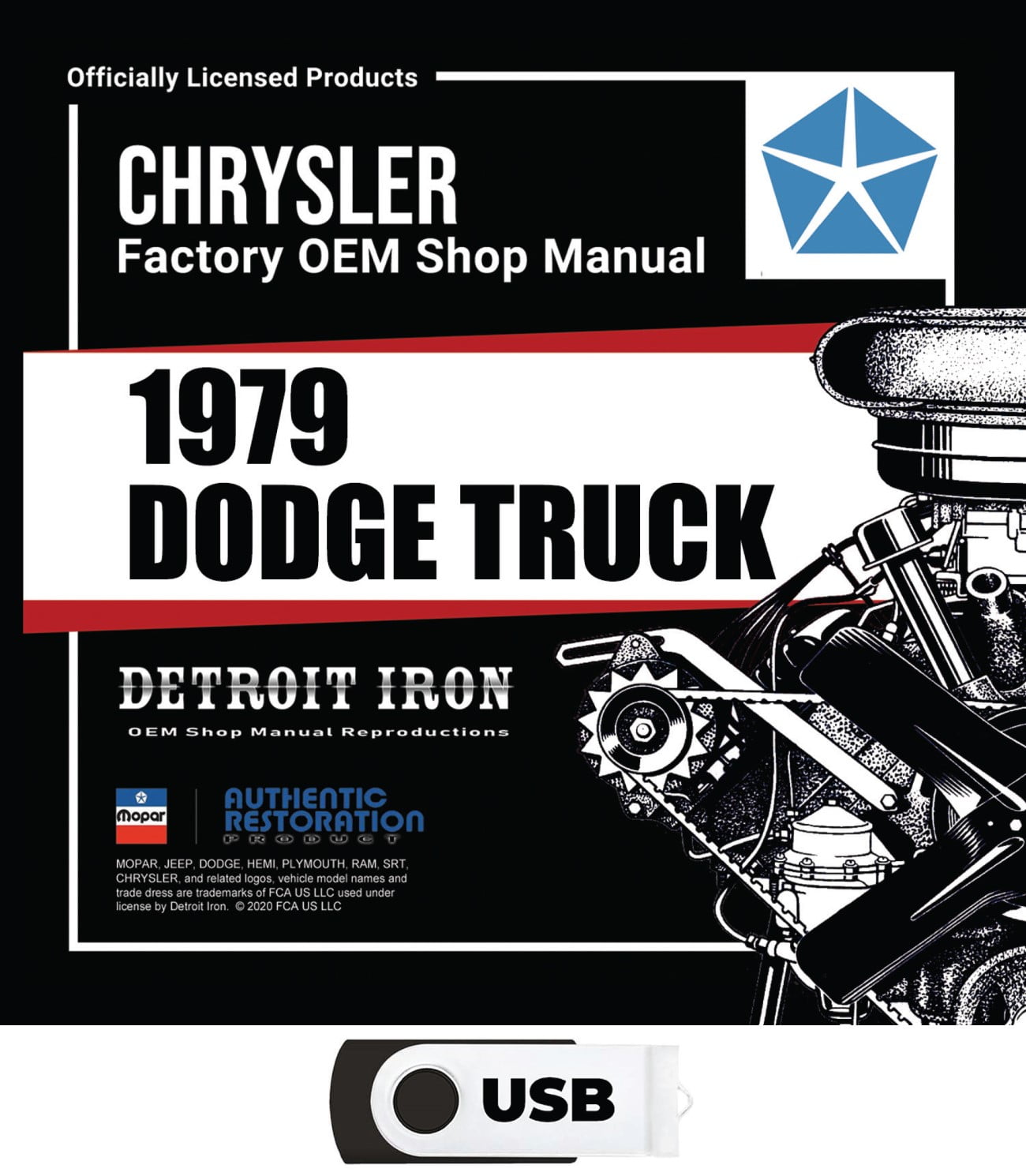 Detroit Iron OEM 1979 Dodge Truck Ramcharger Trail Duster Shop Manual