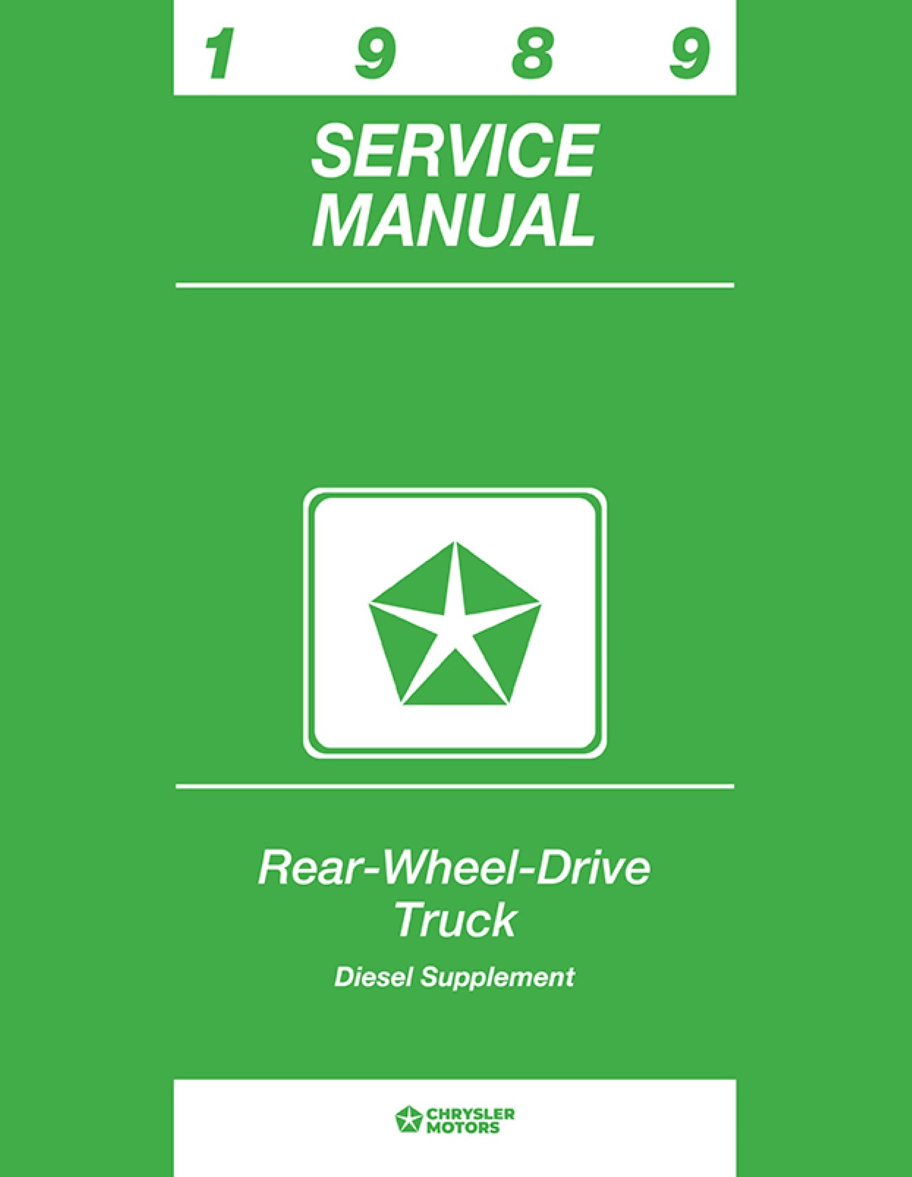 Detroit Iron OEM 1989 Dodge Truck Cummins 5.9 Diesel Engine Service