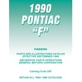 thumbnail image 1 of Detroit Iron OEM 1990 Pontiac Firebird Parts and Illustrations Catalog, 1 of 6