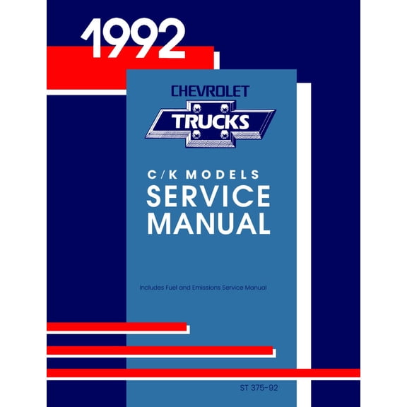Detroit Iron OEM 1992 Chevrolet C-K Pickup Service Manual