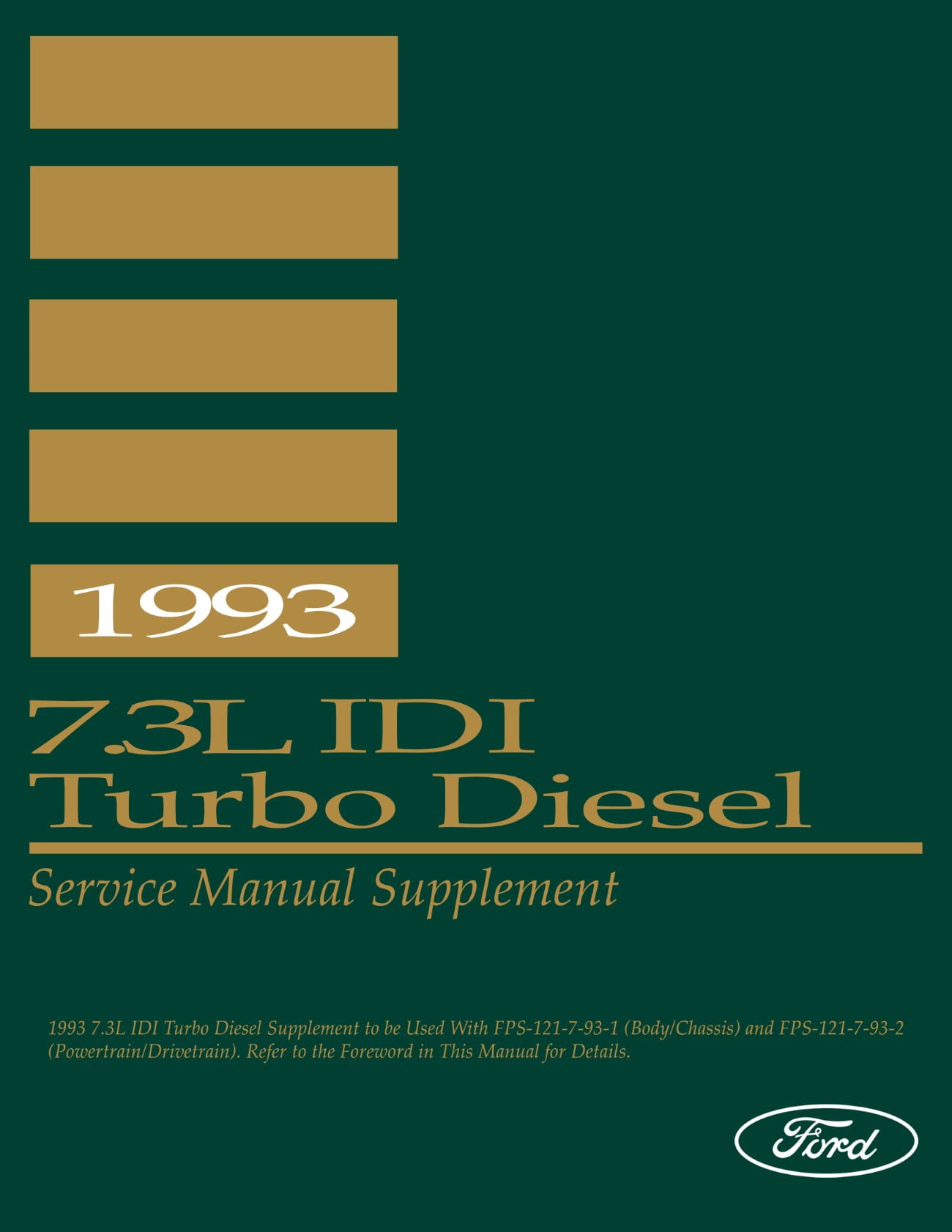 Manual De Reparación Para Motor Diesel Ford 7.3L (1988-1993) - Guía De Taller Completa, En Papel
