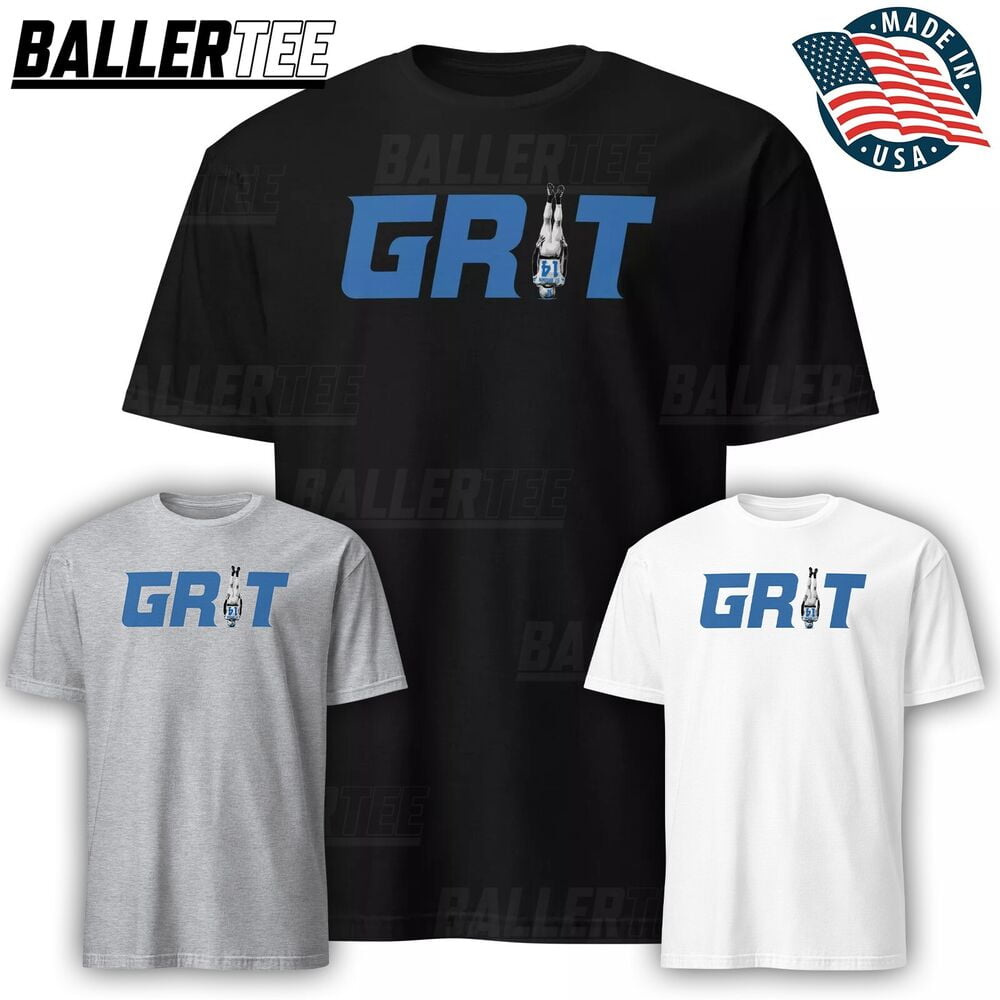 SMACK APPAREL 'Talkin' The Talk' Detroit Grit T-Shirt For Football Fans - Gray, X-Large