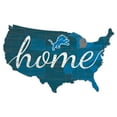 thumbnail image 1 of Detroit Lions 18'' x 18'' USA Shape Cutout Sign, 1 of 1