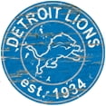 thumbnail image 1 of Detroit Lions 23.5" Distressed Round Sign, 1 of 7