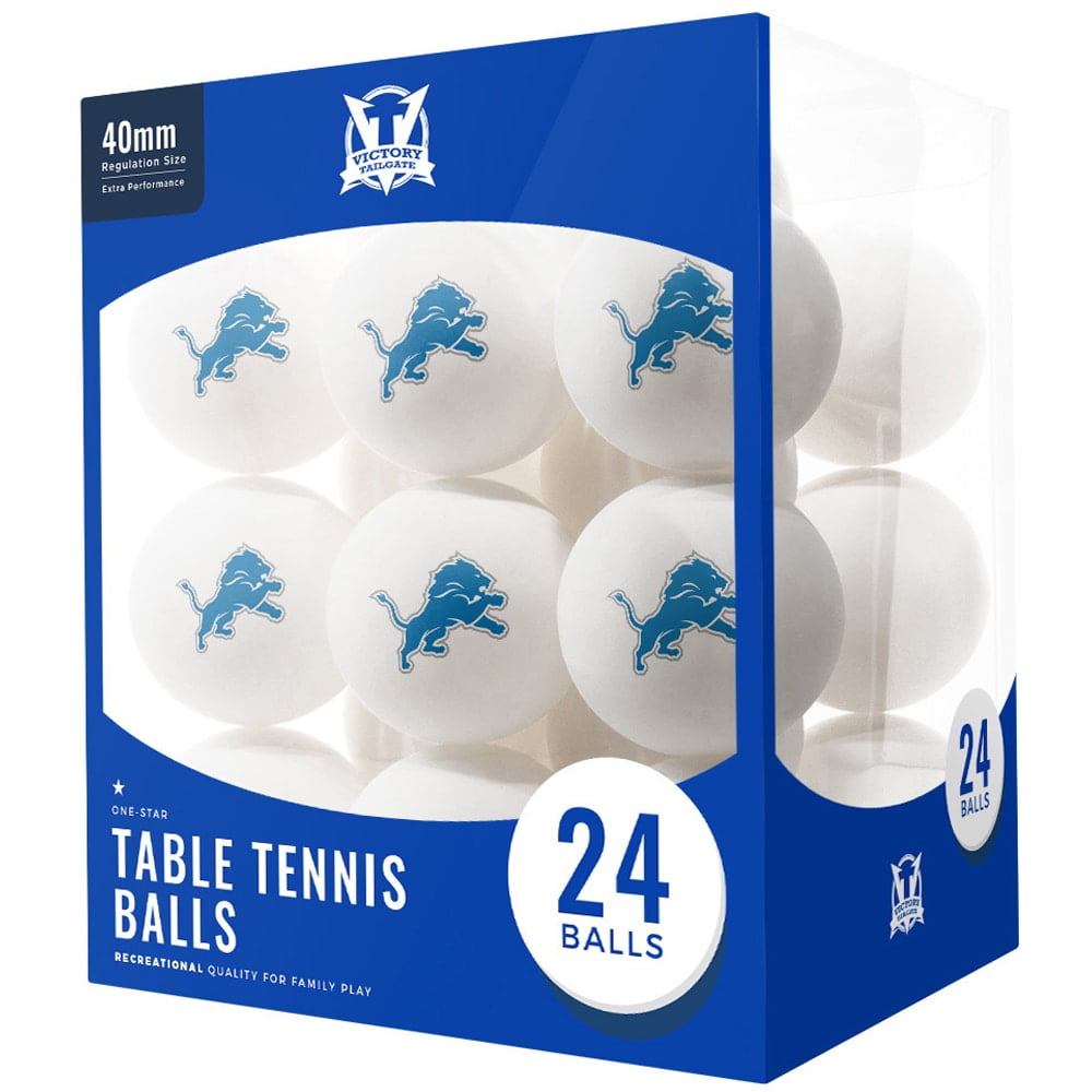 Detroit Lions 24-Count Logo Table Tennis Balls