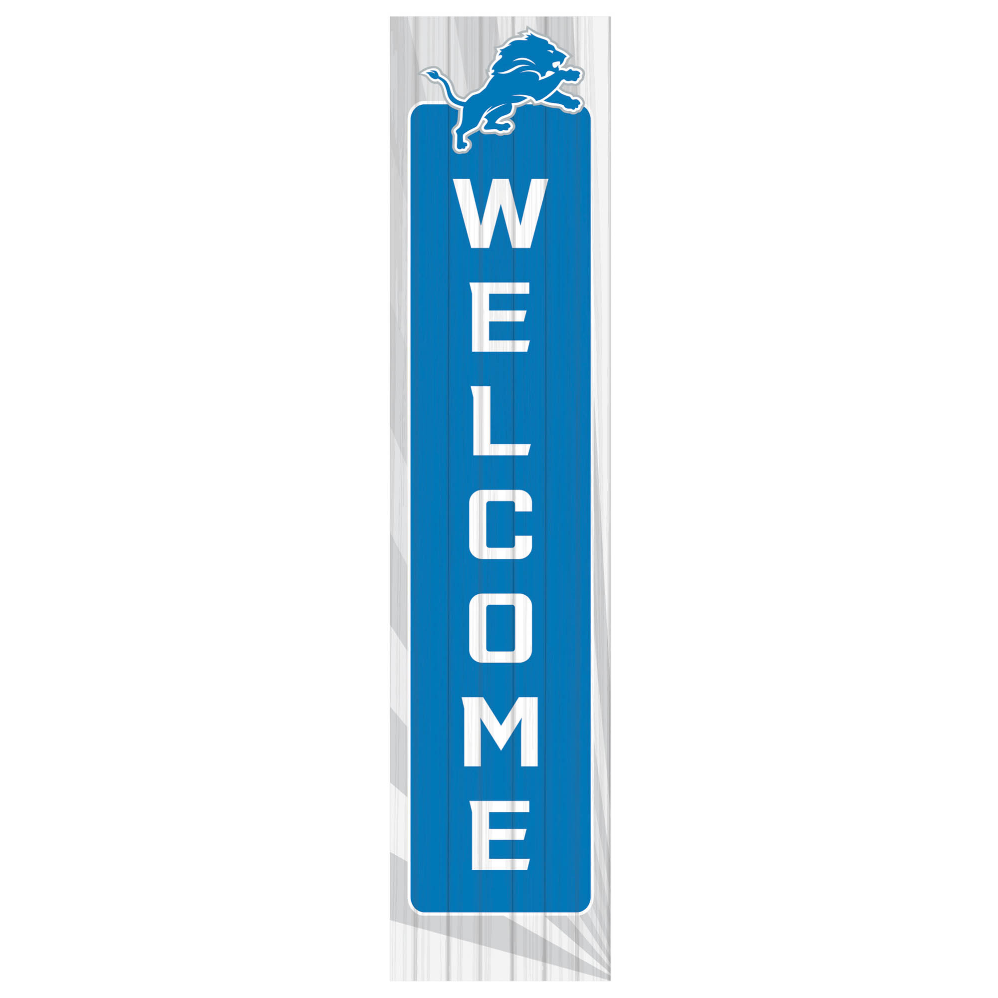 Detroit Lions 47" Color Waves Porch Leaner Welcome Wall Sign - Walmart.com