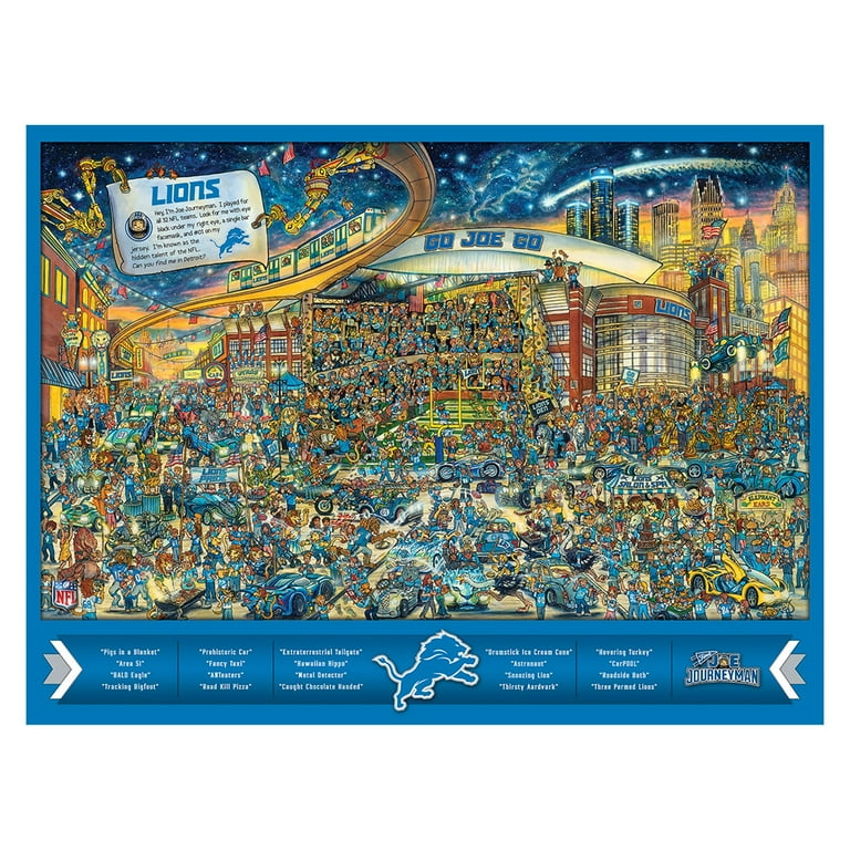 Detroit Lions 500-Piece Joe Journeyman Puzzle - Walmart.com