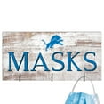 thumbnail image 1 of Detroit Lions 6'' x 12'' Mask Holder, 1 of 1