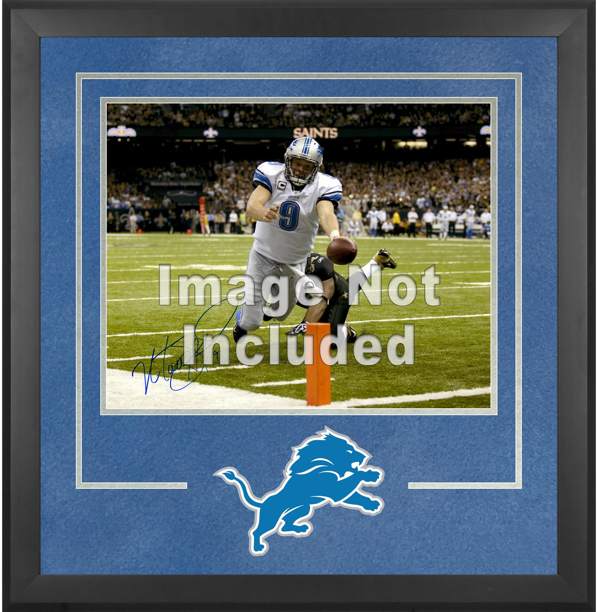 Minnesota Vikings Deluxe 16x20 Horizontal Photo Frame - Black Wood With Team Logo & Suede Mat