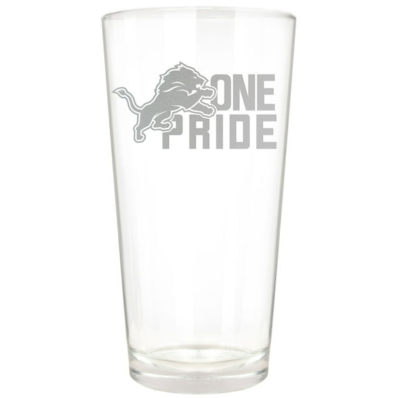 Detroit Lions Etched 16oz. Rally Cry Pint Glass