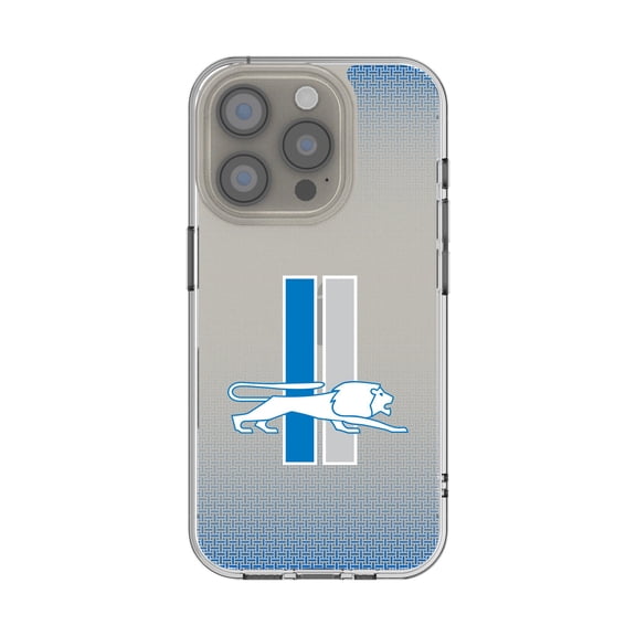 Detroit Lions Linen Logo iPhone Clear Case