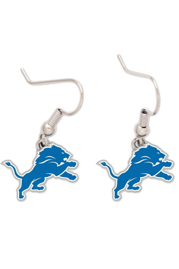 Detroit Lions Logo Wire Earrings