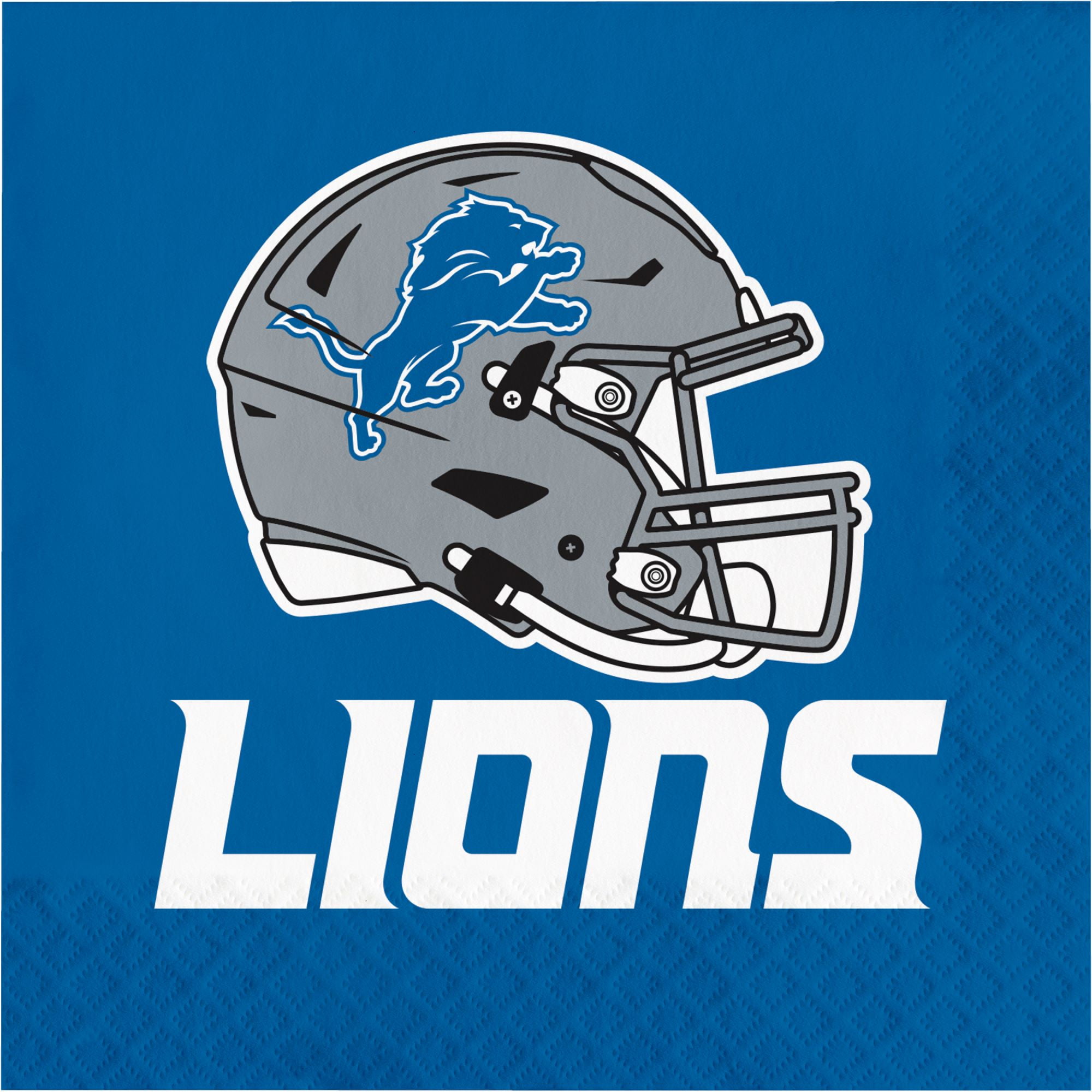Detroit Lions Paper Napkins 48 Count for 24 Guests