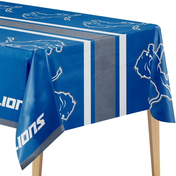 NFL Detroit Lions Plastic Tablecloths, 3 Ct