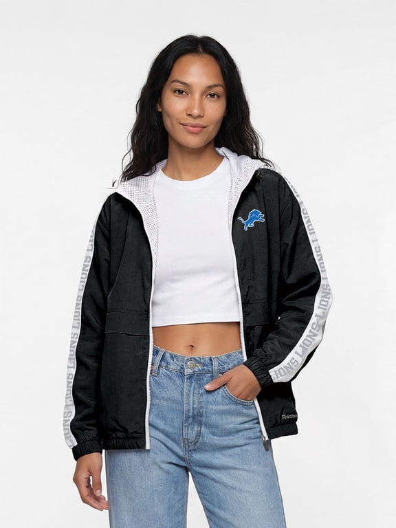 Detroit Lions Reebok Womens Colorblocked Full Zip Jacket
