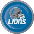 thumbnail image 1 of Detroit Lions Round Paper Dessert Plates 24 Count for 24 Guests, 1 of 3
