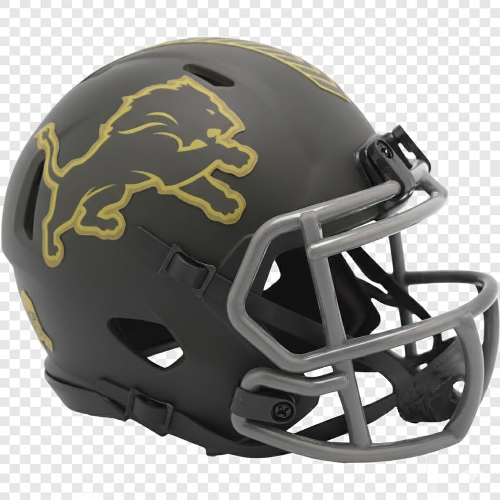 Detroit Lions Salute to Service 2025 Version 4 Mini Speed Football Helmet - New in Riddell Box