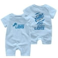 Detroit_Lions Team fan Apparel TShirt Logo Newborn Baby short sleeve
