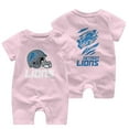 Detroit_Lions Team fan Apparel TShirt Logo Newborn Baby short sleeve