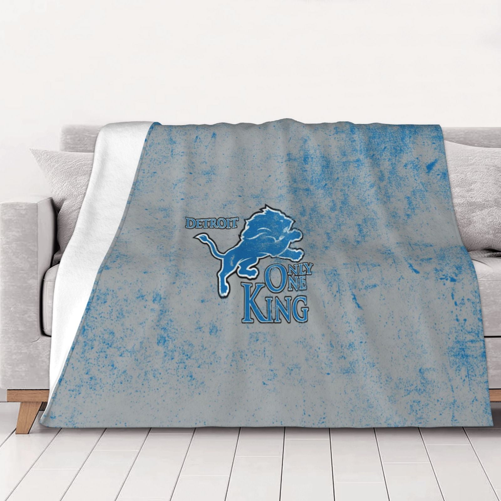 DetroitLions Thicken Throw Blanket 50"X40" Ultra Soft Cozy Warm