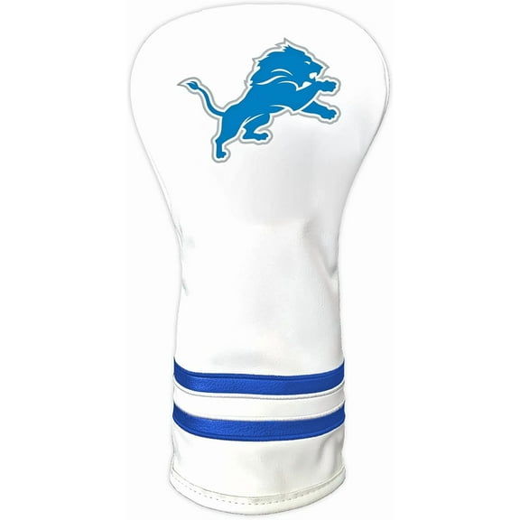 Team Golf NFL DETROIT LIONS White Vintage Driver Head Cover