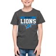 Lions Football Fans Unisex Team Logo Apparel Tshirt Kids Youth Adult