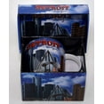 thumbnail image 1 of Detroit Michigan Blue Skyline Red Letters Boxed Coffee Mug 12 oz, 1 of 3