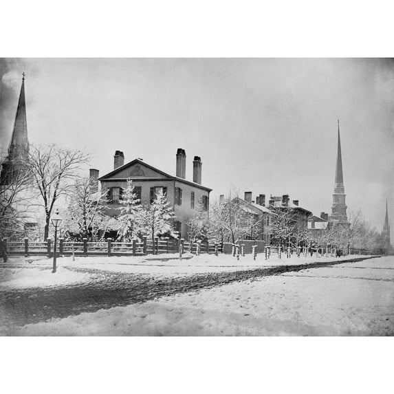 Detroit Michigan In 1870. South West Corner Of Fort And Griswold Street. Griswold Developed Into A Major North-South