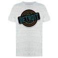 thumbnail image 1 of Detroit Michigan Linear Emblem T-Shirt Men -Image by Shutterstock, Male x-Large, 1 of 2