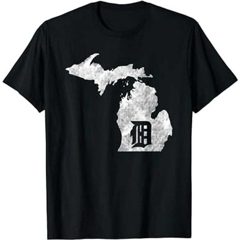 Detroit Michigan - Motor City, Midwest D Mitten T-Shirt Detroit Michigan - Motor City, Midwest D Mitten T-Shirt