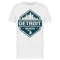 thumbnail image 1 of Detroit Michigan Travel Skyline T-Shirt Men -Image by Shutterstock, Male Medium, 1 of 2