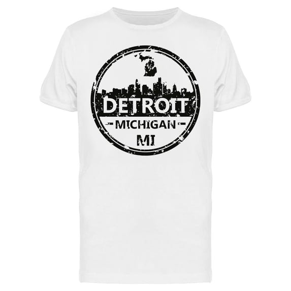 Detroit Michigan Travel Tee Men's -Image by Shutterstock