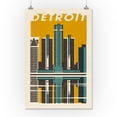 thumbnail image 1 of Detroit, Michigan, Woodblock, 1 of 4