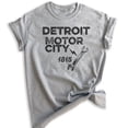 thumbnail image 1 of Detroit Motor City T-shirt, Unisex Women's Men's Shirt, Detroit Shirt, Michigan Shirt, Heather Gray, 3X-Large, 1 of 6