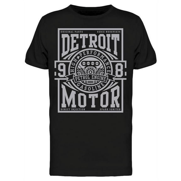 Detroit Motor T-Shirt Men -Image by Shutterstock, Male XX-Large