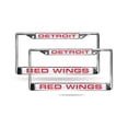 thumbnail image 1 of Detroit Hockey Red-Wing's Chrome Metal - Set of 2 - Laser Cut License Plate Frames, 1 of 6
