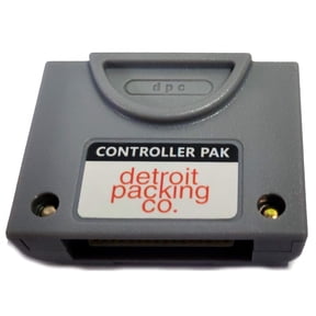 Detroit Packing Co Nintendo 64 Memory Pak Controller Pak Replacement Permanent Save Memory (No Battery Required) Compatible with N64 Controller Model NUS-004 256KB Storage