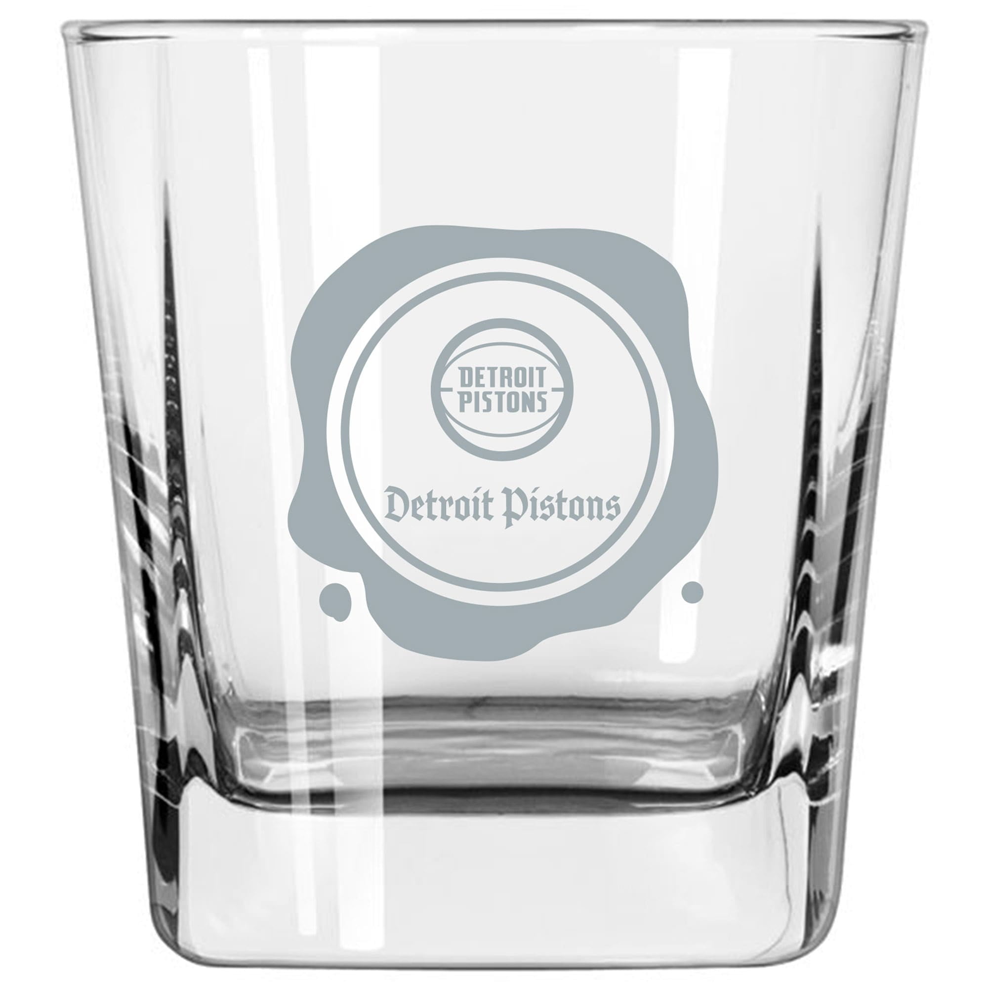 Detroit Pistons 14oz. Frost Stamp Old Fashioned Glass