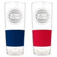 thumbnail image 1 of Detroit Pistons 22oz. Logo Score Pint Glass Two-Piece Set, 1 of 1